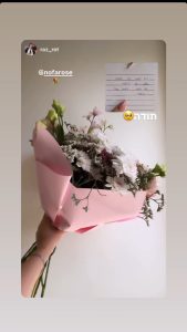 לקוח שצילם את הזר של נופרוז